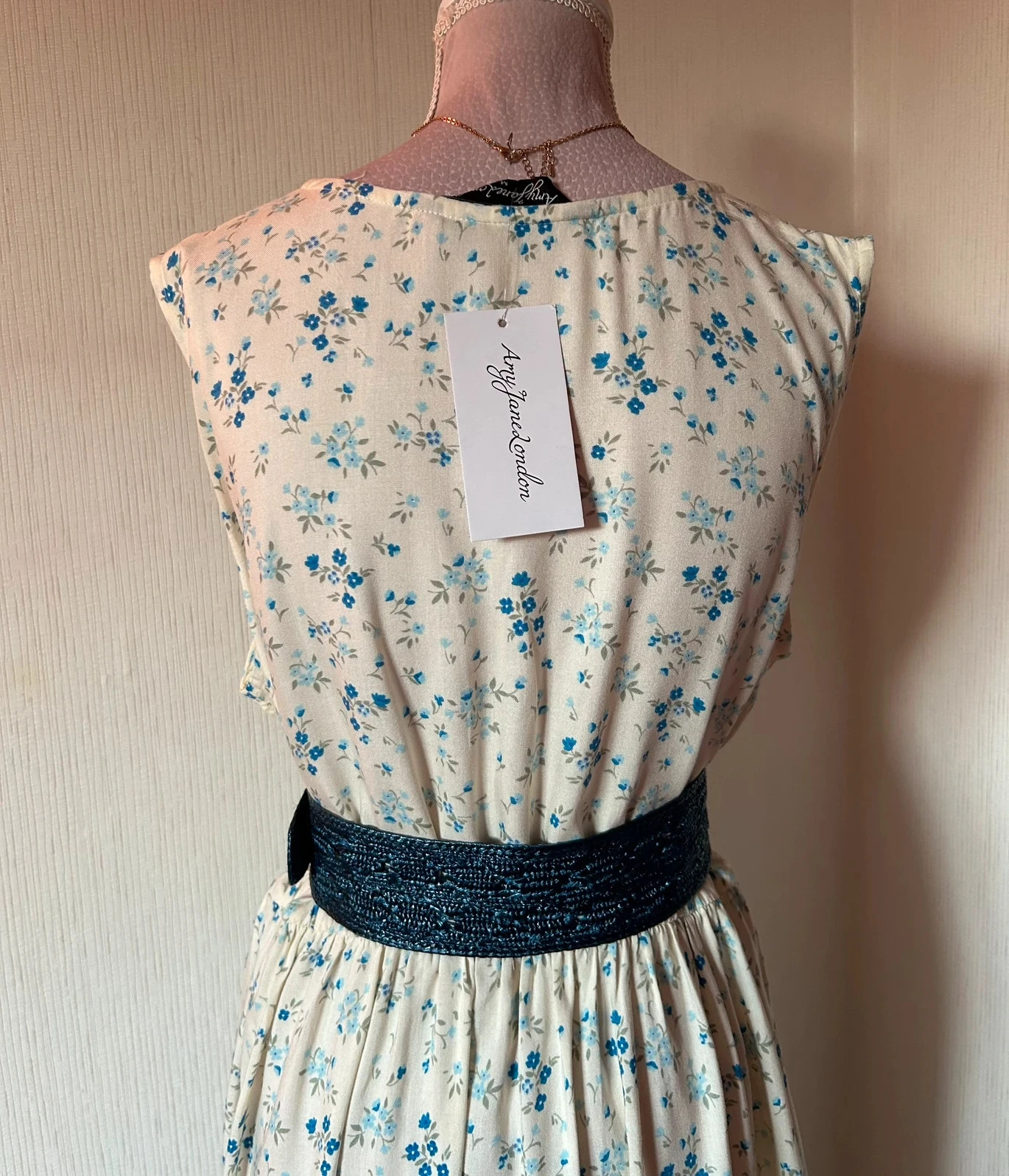 🩵🌿Vestido floral Amy Jane London boêmio cottagecore campestre pradaria romântico floral M/38🌿🩵 – photo 11